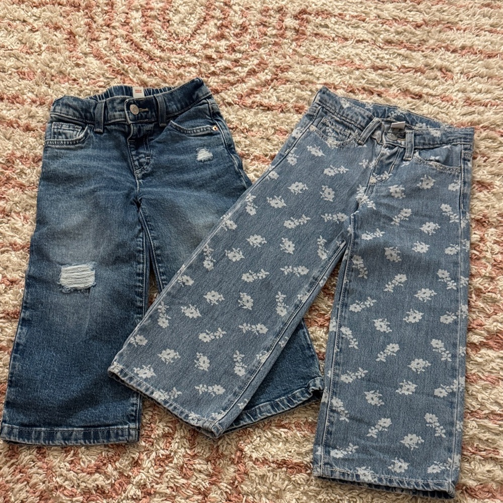 🌟 BUNDLE 🌟 3T/4T trendy wide leg denim - not worn